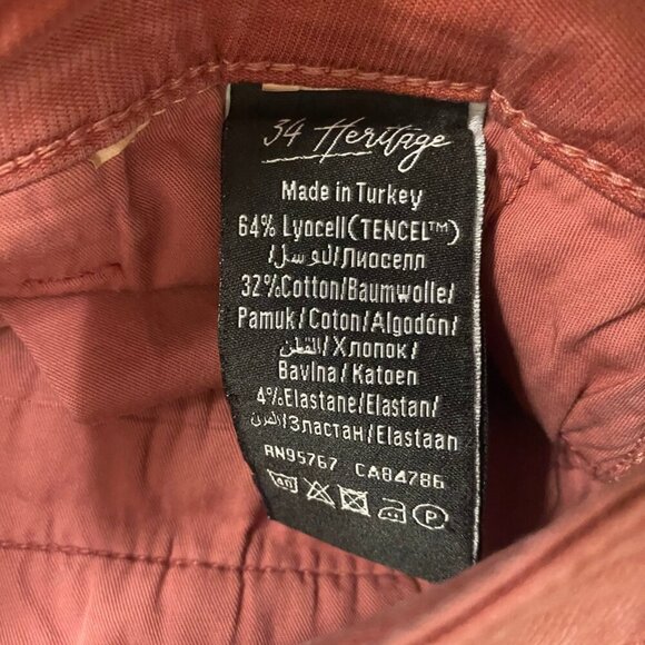 🔥 34 Heritage Slim Fit Rust Red Shorts (Size 38) – TENCEL™ Blend - Picture 8 of 9